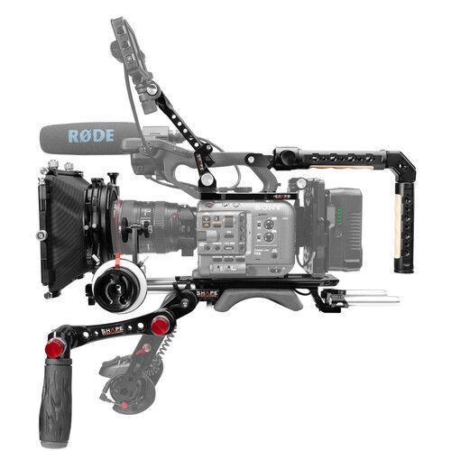 Shape Sony FX6 Baseplate with Top Plate, Controller Top Handle, Quick Handle, VF. Mount, Matte Box and Follow Focus Pro