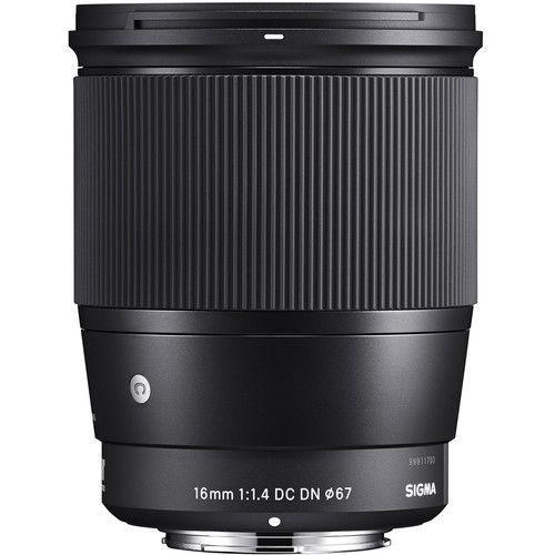 عدسة كاميرا 16 ملم متوافقة مع Sony E صناعة اليابان سيجما  Sigma 16mm f/1.4 DC DN Contemporary Lens for Sony E - SW1hZ2U6MTk0MDY0Mw==