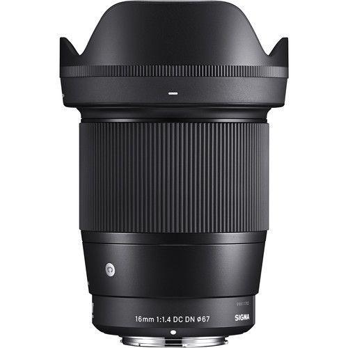 عدسة كاميرا 16 ملم متوافقة مع Sony E صناعة اليابان سيجما  Sigma 16mm f/1.4 DC DN Contemporary Lens for Sony E - SW1hZ2U6MTk0MDY0NQ==