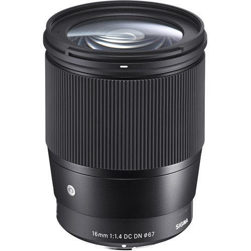 عدسة كاميرا 16 ملم متوافقة مع Sony E صناعة اليابان سيجما  Sigma 16mm f/1.4 DC DN Contemporary Lens for Sony E