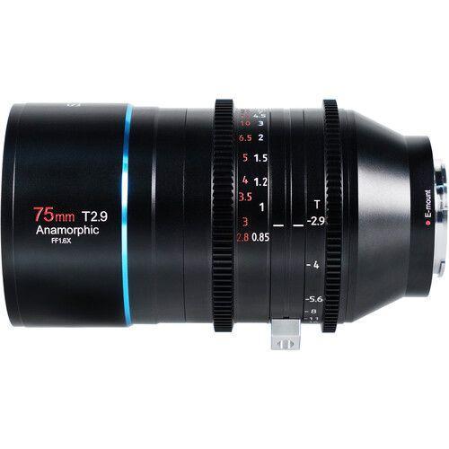 عدسة كاميرا 75 مم متوافقة مع كاميرات S35 سيروي Sirui 75mm T2.9 Full Frame 1.6x Anamorphic Lens (Sony E)