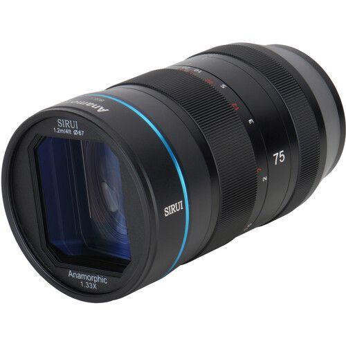 عدسة كاميرا 75 مم متوافقة مع مستشعر APS-C أو MFT سيروي Sirui 75mm f/1.8 1.33x Anamorphic Lens Micro Four Thirds