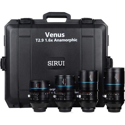 مجموعة عدسات كاميرا 35 /50/70/100 مم سيروي Sirui T2.9 1.6x Full-Frame Anamorphic 4-Lens Set 35/50/75/100mm E-Mount