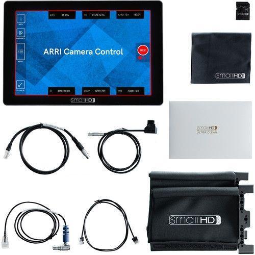 شاشة كاميرا 7 بوصة متوافقة مع كاميرا ARRI مع واقي شاشة وغطاء للشمس سمول اتش دي SmallHD Cine 7 Touchscreen On-Camera Monitor with ARRI Control Kit L-Series