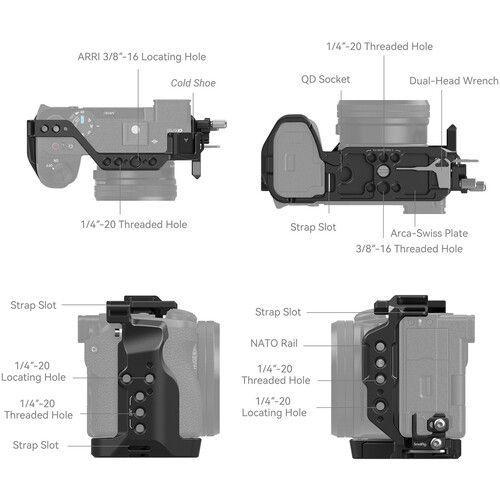 SmallRig Cage Kit for Sony Alpha 6700 4336 - SW1hZ2U6MTk1MTEzNQ==