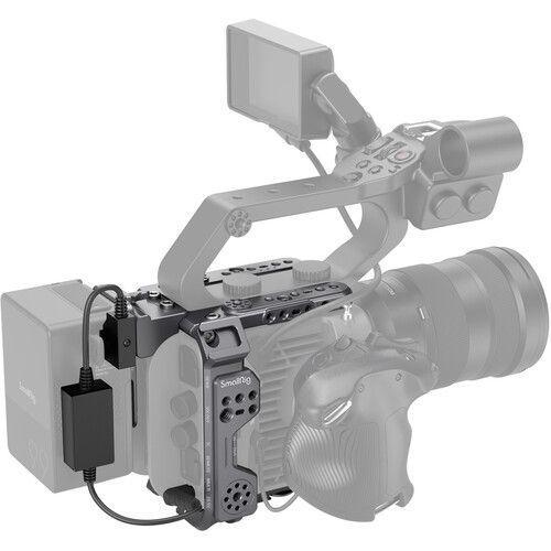 قفص كاميرا متوافق مع كاميرا سوني FX6 مع لوحة بطارية ولوحة جانبية سمول رينج SmallRig Cage Kit for Sony FX6 4124