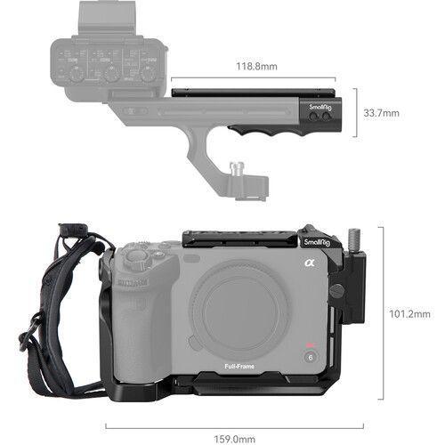 قفص كاميرا متوافق مع كاميرا سوني FX30 / FX3 سمول رينج SmallRig Handheld Cage Kit for Sony FX30 / FX3 4184 - SW1hZ2U6MTk0NzE0NQ==