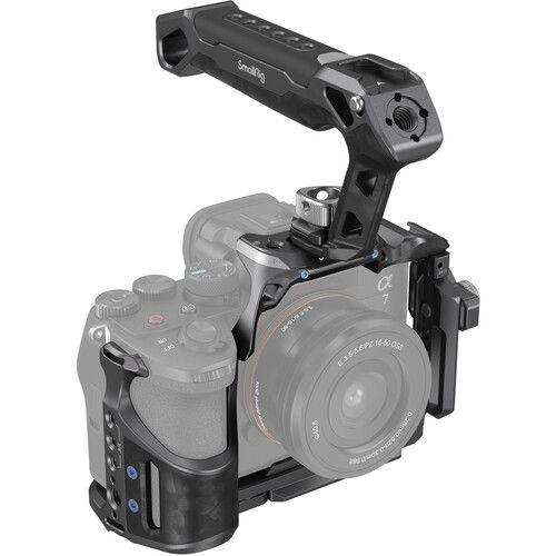 قفص كاميرا متوافق مع كاميرا سوني ألفا  7R V/ 7 IV / 7S III مع مقبض علوي سمول رينج SmallRig Rhinoceros Basic Cage Kit for Sony Alpha 7R V / Alpha 7 IV / Alpha 7S III