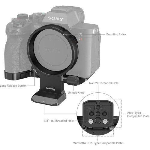 SmallRig Rotatable Horizontal-to-Vertical Mount Plate Kit for Sony Alpha 7R V / Alpha 7 IV - SW1hZ2U6MTk0OTcyNA==