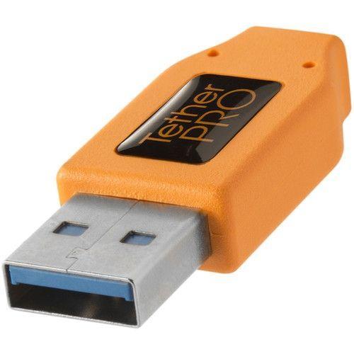 سلك يو اس بي 3.0 بطول 15 بوصة 5 جيجا بايت تيثر برو Tether Pro USB 3.0 male to Micro-B 15' Hi-Visibility - SW1hZ2U6MTk1MTIzMQ==