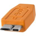 Tether Pro USB 3.0 male to Micro-B, 15', Hi-Visibility Orange - SW1hZ2U6MTk1MTIzMw==