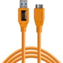 Tether Pro USB 3.0 male to Micro-B, 15', Hi-Visibility Orange - SW1hZ2U6MTk1MTIzNQ==