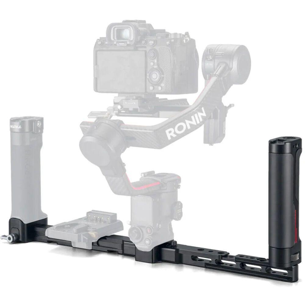 حامل كاميرا متوافق مع كاميرا DJI Gimbals أسود تيلتا Tilta Dual-Handle Power Supply Bracket for DJI Gimbals