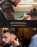 مجموعة حلاقة للرجال جلاكر 2 ماكينه حلاقه شعر راس واللحية مع رؤوس متعددة Glaker Professional Cordless Hair Clippers Kit
