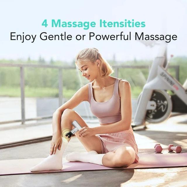 مسدس مساج محمول إس كيه جي مع 4 وضعيات تدليك SKG F3 Lite Massage Gun