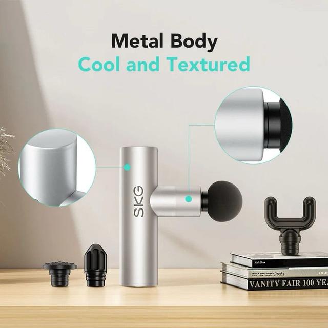 مسدس مساج محمول إس كيه جي مع 4 وضعيات تدليك SKG F3 Lite Massage Gun