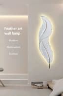 ديكور جدار غرف نوم اضاءة حائط على شكل ريشة Luxury Bedroom Feather Decorative Wall Lamp