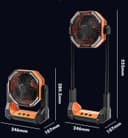 مروحة صغيرة متنقلة لاسلكية مع اضاءة وباور بنك مدمج 8000 مللي أمبير Outdoor Camping Fan With Light