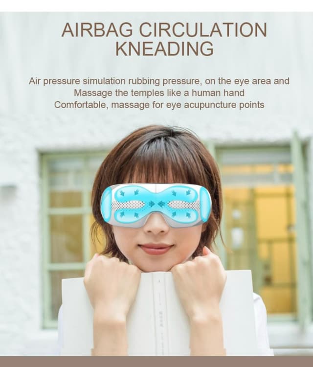 Eye Massager With Heat Vibration 1200mAh 