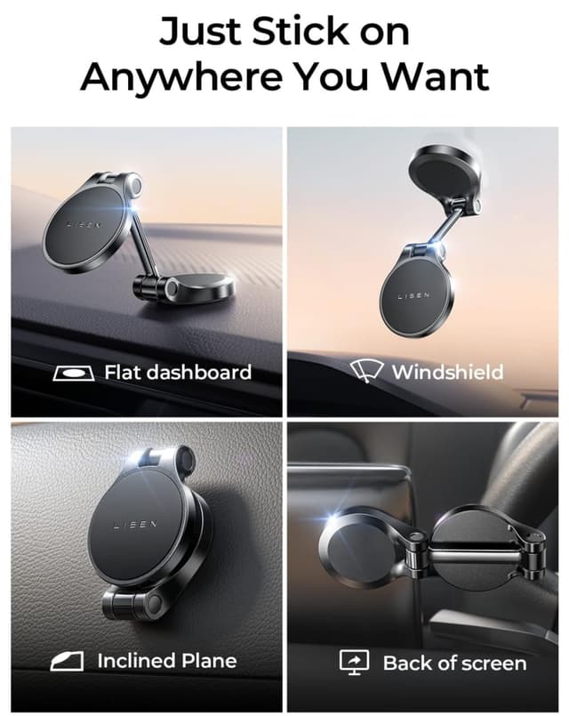 حامل جوال للسيارة مغناطيس Lisen Magnetic Phone Car Holder