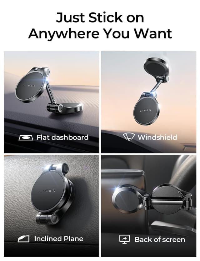 حامل جوال للسيارة مغناطيس Lisen Magnetic Phone Car Holder