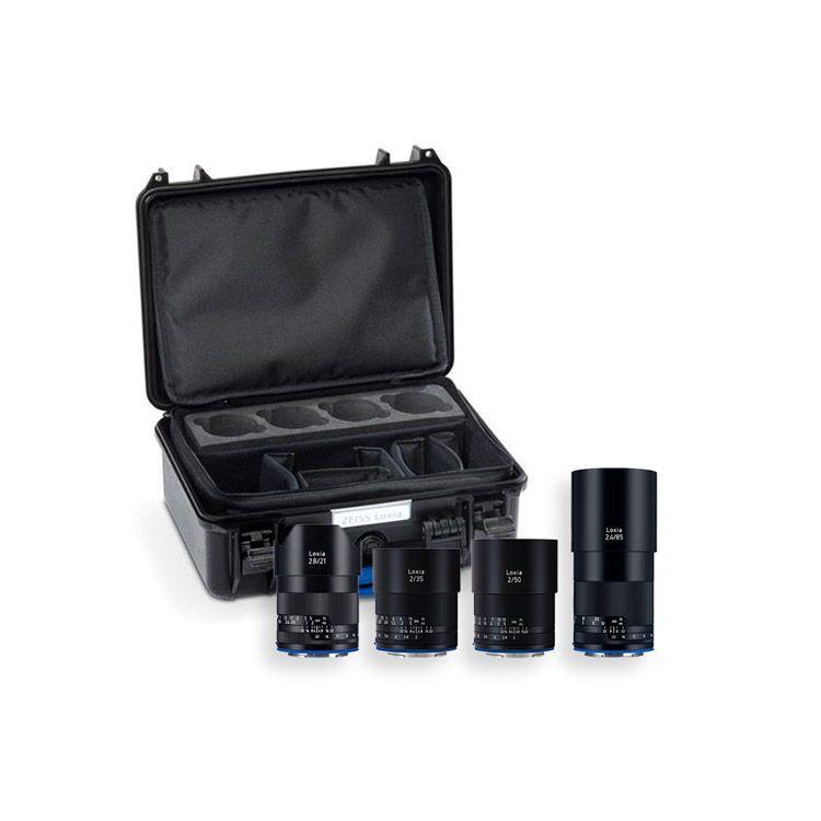 مجموعة عدسات كاميرا (21 و35 و50 و85) مم متوافقة مع حامل سوني E زيس ZEISS Loxia Bundle Lenses