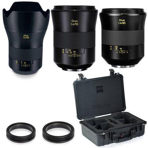 مجموعة عدسات نيكون لكاميرات كانون EF (28 و55 و85 ملم) مع حقيبة زيس ZEISS Otus ZE Bundle Lenses for Canon EF - SW1hZ2U6MTkyNzQ4NQ==