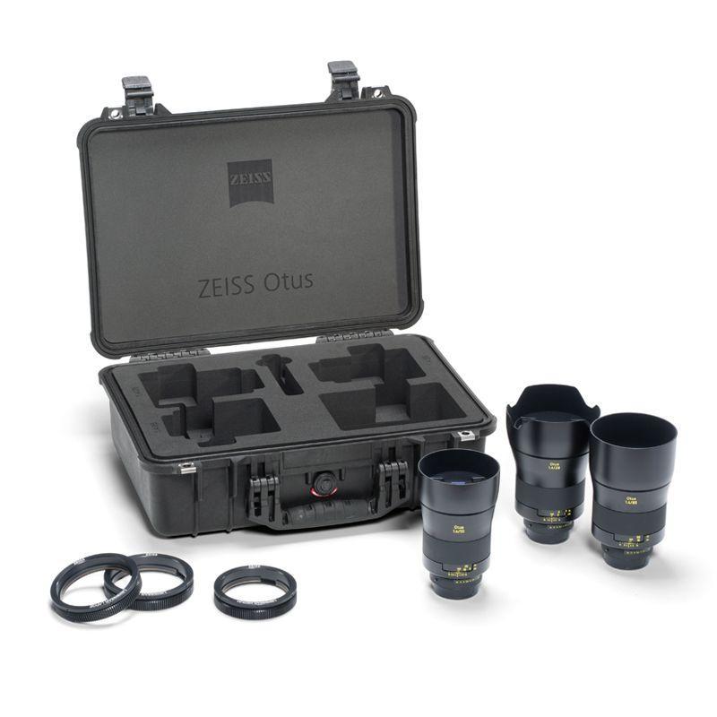 مجموعة عدسات نيكون لكاميرات كانون EF (28 و55 و85 ملم) مع حقيبة زيس ZEISS Otus ZE Bundle Lenses for Canon EF