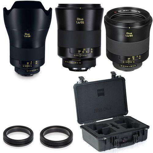 مجموعة عدسات نيكون لكاميرات نيكون F (28 و55 و85 ملم) مع حقيبة زيس ZEISS Otus ZF.2 Bundle Lenses for Nikon F - SW1hZ2U6MTkyNzQ5MQ==