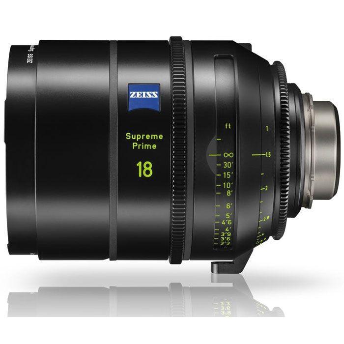 عدسة كاميرا 18 ملم برايم متوافقة مع حامل PL مع نظام تركيز داخلي زيس ZEISS Supreme Prime T1.5