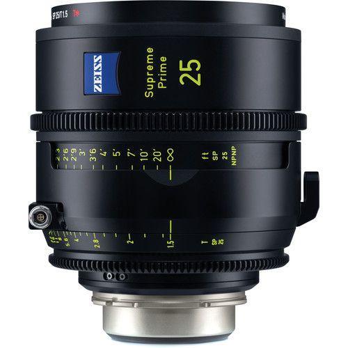 عدسة كاميرا 25 ملم برايم متوافقة مع حامل PL مع نظام تركيز داخلي زيس ZEISS Supreme Prime T1.5