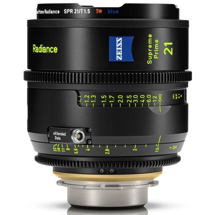 عدسة كاميرا برايم 21 ملم مع ميزة توهج العدسة ومتوافقة مع حامل PL زيس ZEISS Supreme Prime Radiance T1.5