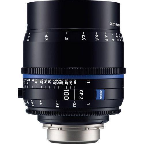 عدسة كاميرا 100 ملم متوافقة مع حامل كانون ef زيس Zeiss CP.3 T2.1 Compact Prime Lens