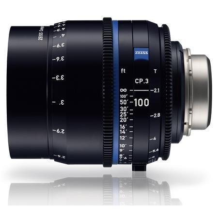 عدسة كاميرا برايم 100 ملم الجيل الثالث متوافقة مع حامل PL زيس Zeiss CP.3 T2.1 Compact Prime Lens