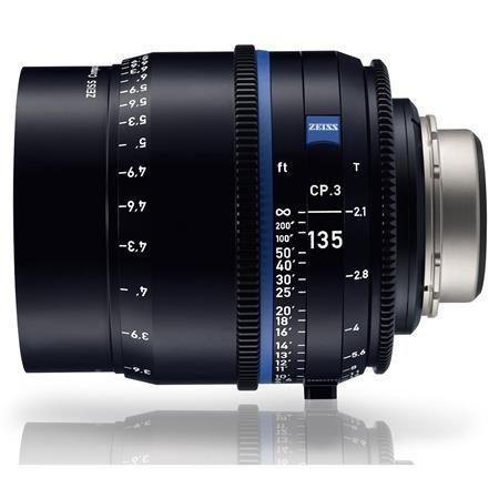 عدسة كاميرا برايم 135 ملم الجيل الثالث متوافقة مع حامل PL زيس Zeiss CP.3 T2.1 Compact Prime Lens