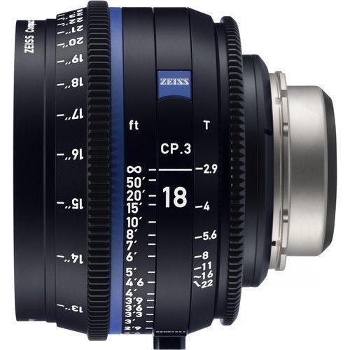 Zeiss CP.3 18mm T2.9 Compact Prime Lens (Canon EF Mount, Meters) - SW1hZ2U6MTkyOTE4Nw==