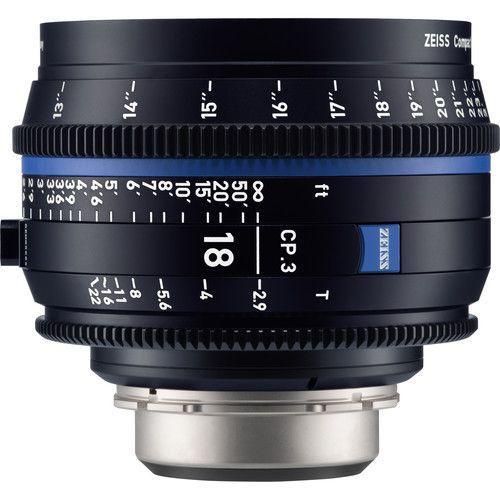 Zeiss CP.3 18mm T2.9 Compact Prime Lens (Canon EF Mount, Meters) - SW1hZ2U6MTkyOTE4NQ==