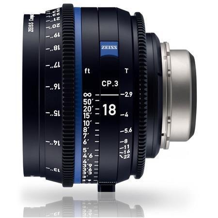 عدسة كاميرا برايم 18 ملم متوافقة مع حامل PL زيس Zeiss CP.3 T2.9 Compact Prime Lens
