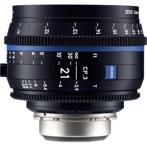 عدسة كاميرا برايم 21 ملم متوافقة مع كاميرات كانون التي تدعم كانون EF زيس Zeiss CP.3 T2.9 Compact Prime Lens