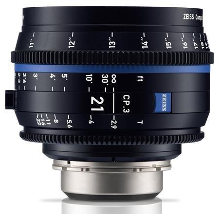 Zeiss CP.3 21mm T2.9 Compact Prime Lens (PL Mount, Meters) - SW1hZ2U6MTkyOTc1Nw==