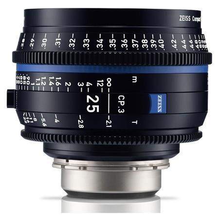 عدسة كاميرا برايم 25 ملم الجيل الثالث متوافقة مع حامل PL زيس Zeiss CP.3 T2.1 Compact Prime Lens - SW1hZ2U6MTkyOTc2NA==