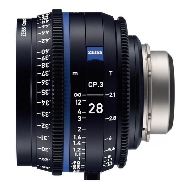 عدسة كاميرا برايم 28 ملم الجيل الثالث متوافقة مع حامل PL زيس Zeiss CP.3 T2.1 Compact Prime Lens - SW1hZ2U6MTkyOTY5Mw==