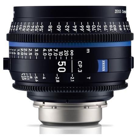 عدسة كاميرا برايم 50 ملم الجيل الثالث متوافقة مع حامل PL زيس Zeiss CP.3 T2.1 Compact Prime Lens