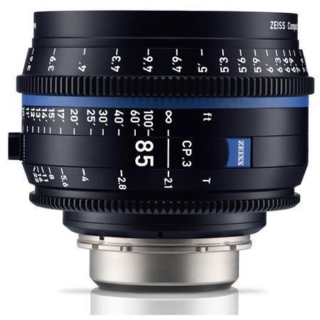 عدسة كاميرا برايم 85 ملم الجيل الثالث متوافقة مع حامل PL زيس Zeiss CP.3 T2.1 Compact Prime Lens