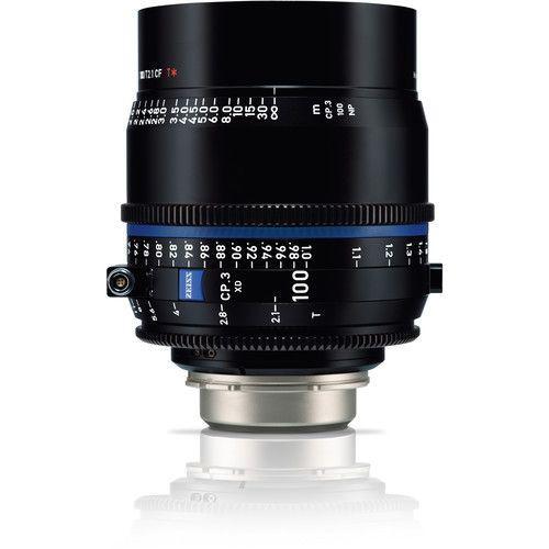 عدسة كاميرا برايم 100 مم الجيل الثالث مع تكنولوجيا نقل البيانات ومتوافقة مع حامل PL زيس Zeiss CP.3 XD T2.1 Compact Prime Lens - SW1hZ2U6MTkyODM5Mw==