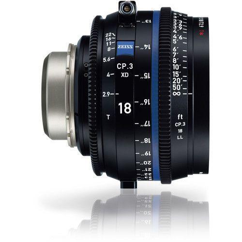 عدسة كاميرا برايم 18 ملم مزودة بمنفذ نقل البيانات متوافقة مع حامل PL زيس Zeiss CP.3 XD T2.9 Compact Prime Lens - SW1hZ2U6MTkyODM5OA==