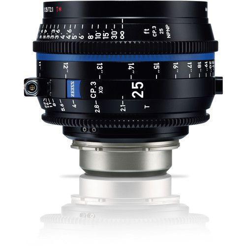 عدسة كاميرا برايم 25 ملم مع تقنية نقل البيانات ومتوافقة مع حامل PL زيس Zeiss CP.3 XD T2.1 Compact Prime Lens