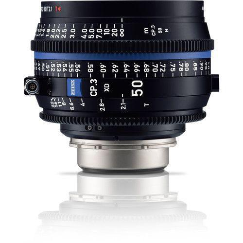 عدسة كاميرا برايم 50 مم الجيل الثالث مع تكنولوجيا نقل البيانات ومتوافقة مع حامل PL زيس Zeiss CP.3 XD T2.1 Compact Prime Lens
