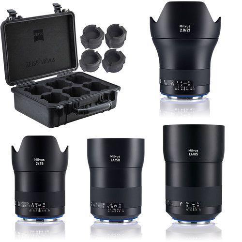 مجموعة عدسات كاميرا كانون EF زيس Zeiss Milvus ZE Super Speed Lens Bundle (Canon EF) - SW1hZ2U6MTkyODE2Ng==