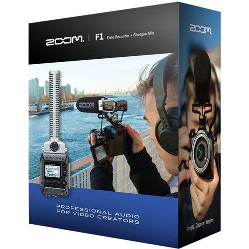 جهاز تسجيل الصوت مع ميكروفون شوتجن زووم Zoom F1 Field Recorder with Shotgun Microphone - SW1hZ2U6MTk0MzY5OA==